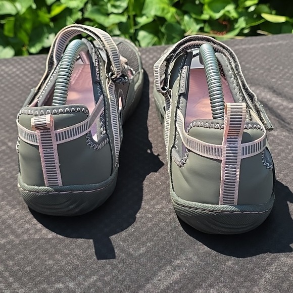 jbu by jambu women's‎ 9 Water Sandals Grey Adjustable Strap Drawstring Outdoor - Picture 4 of 9